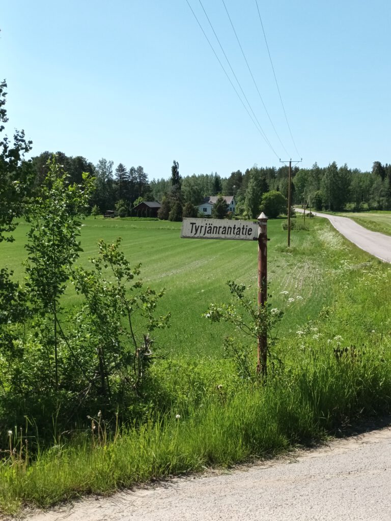 Straßenschild in Südkarelien / Finnland